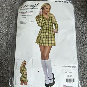 Cher Clueless Plaid Yellow Costume Halloween